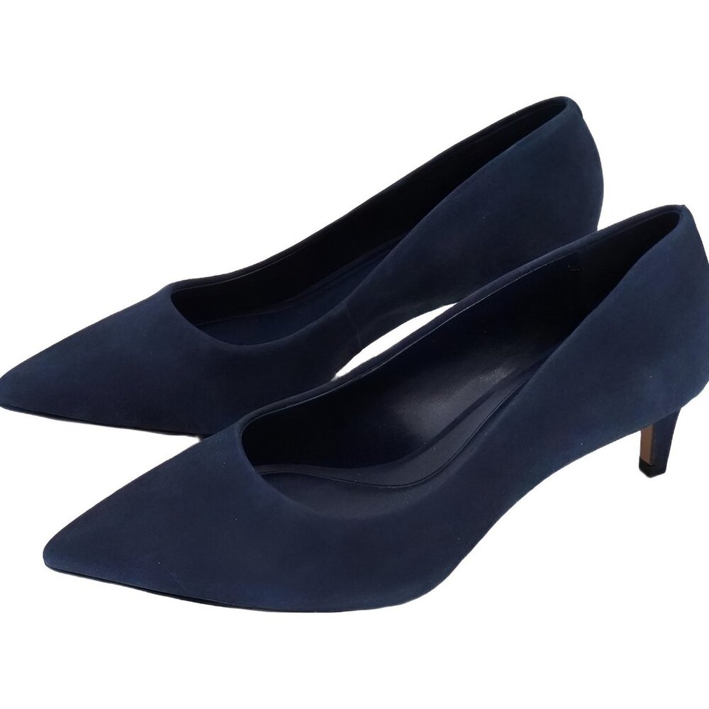 Vince Camuto Women's Kehlia Pointed-Toe Kitten Pump Deep Navy US 9M - Picture 2 of 6